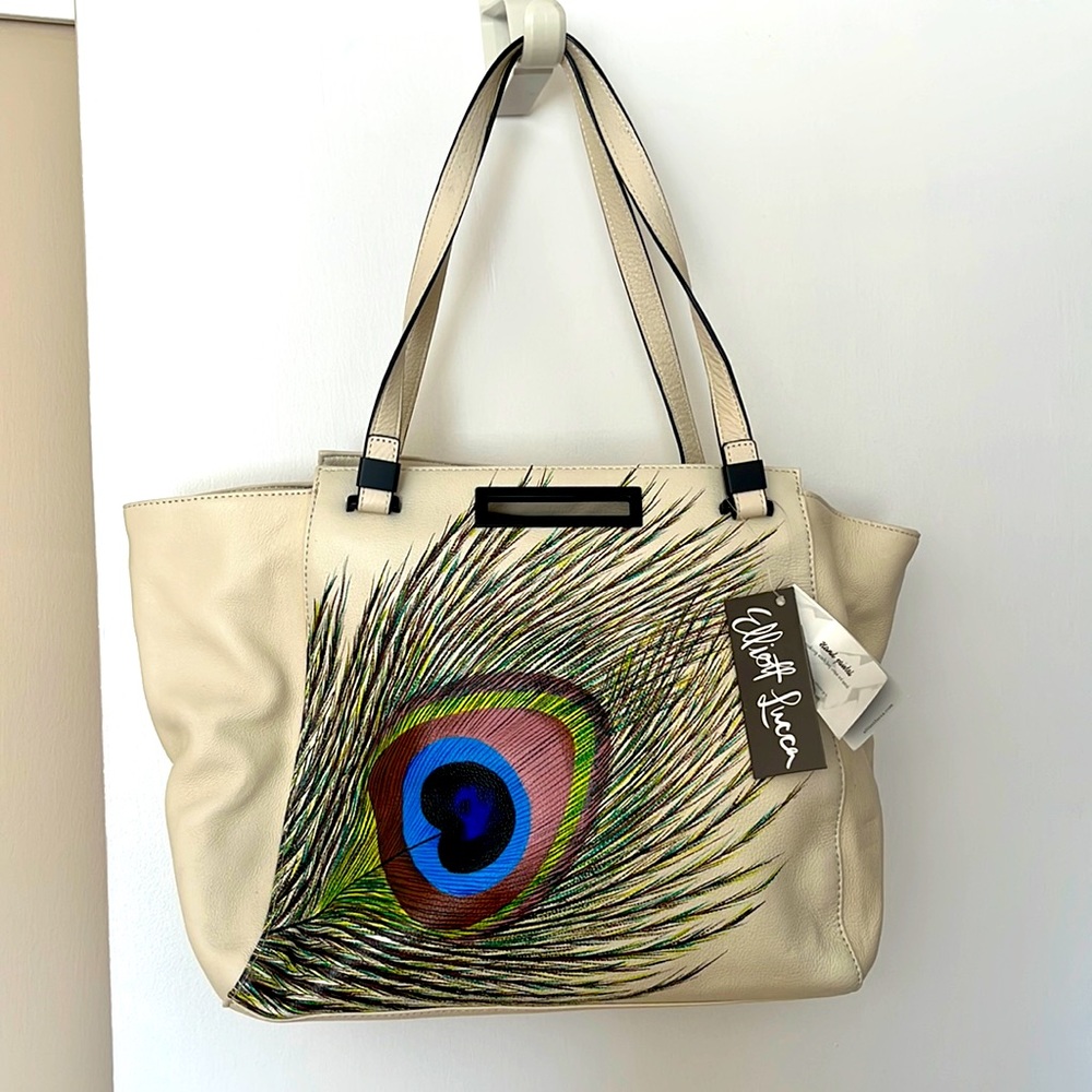 NWT Elliott Lucca Handpainted Leather Bag